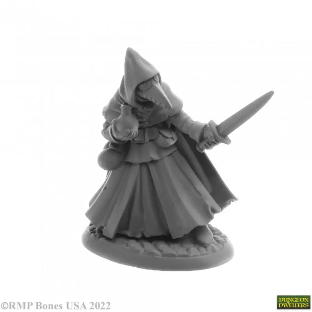 Reaper Dungeon Dwellers: Bones USA Brother Lazarus, Plague Doctor RPG Miniatures Reaper   