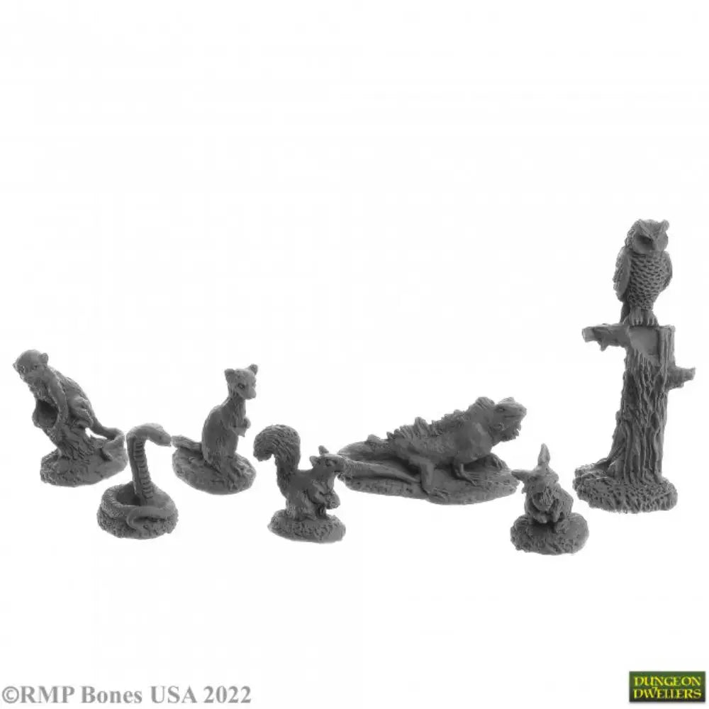Reaper Dungeon Dwellers: Bones USA Familiars 2 (7) - RPG Miniatures