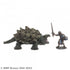Reaper Dungeon Dwellers: Bones USA Giant Snapping Turtle and Fighter - RPG Miniatures
