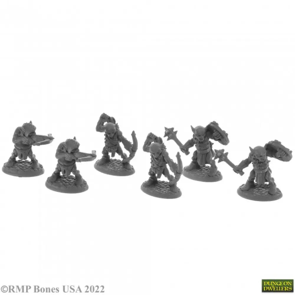 Reaper Dungeon Dwellers: Bones USA Goblin Pillagers (6) RPG Miniatures Reaper   