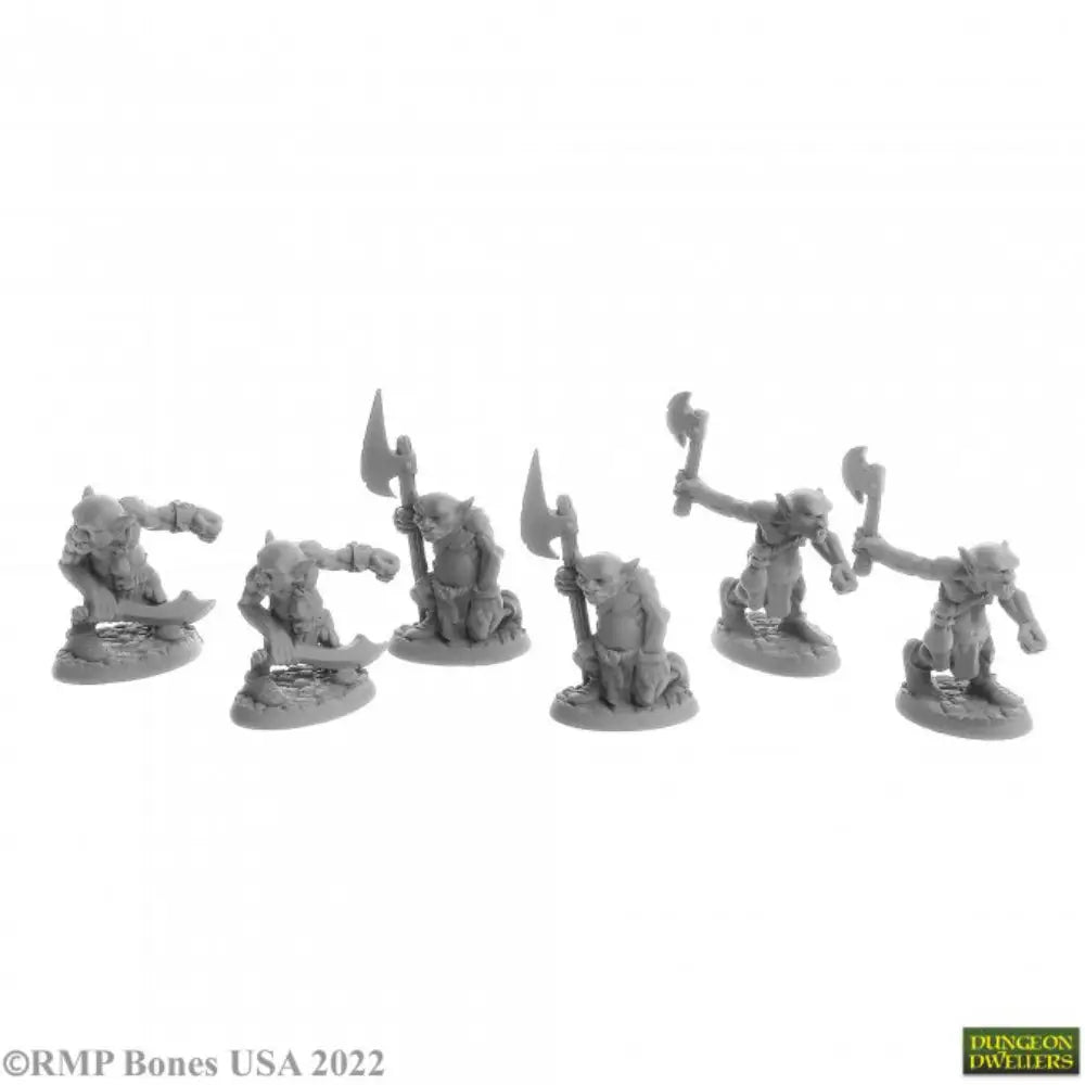 Reaper Dungeon Dwellers: Bones USA Goblin Raiders (6) - Roleplaying Games