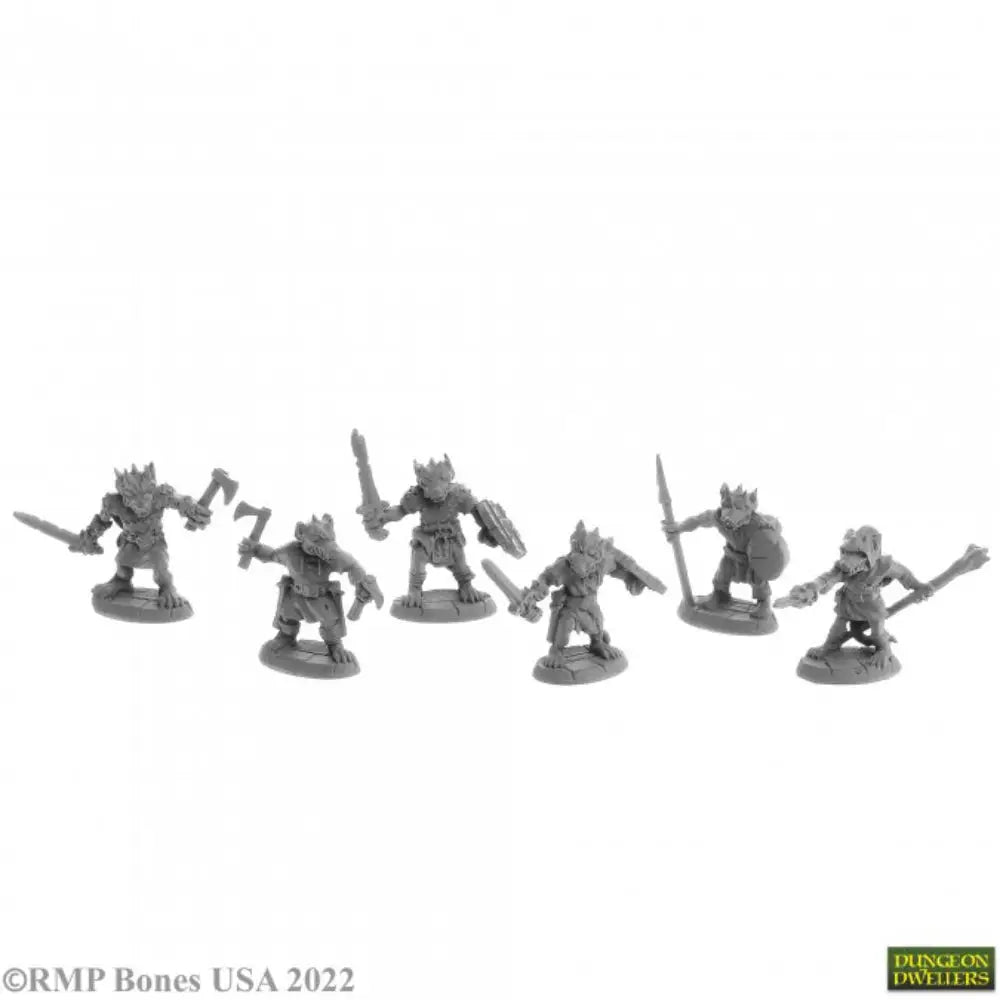 Reaper Dungeon Dwellers: Bones USA Nightclaw Kobolds (6) RPG Miniatures Reaper   