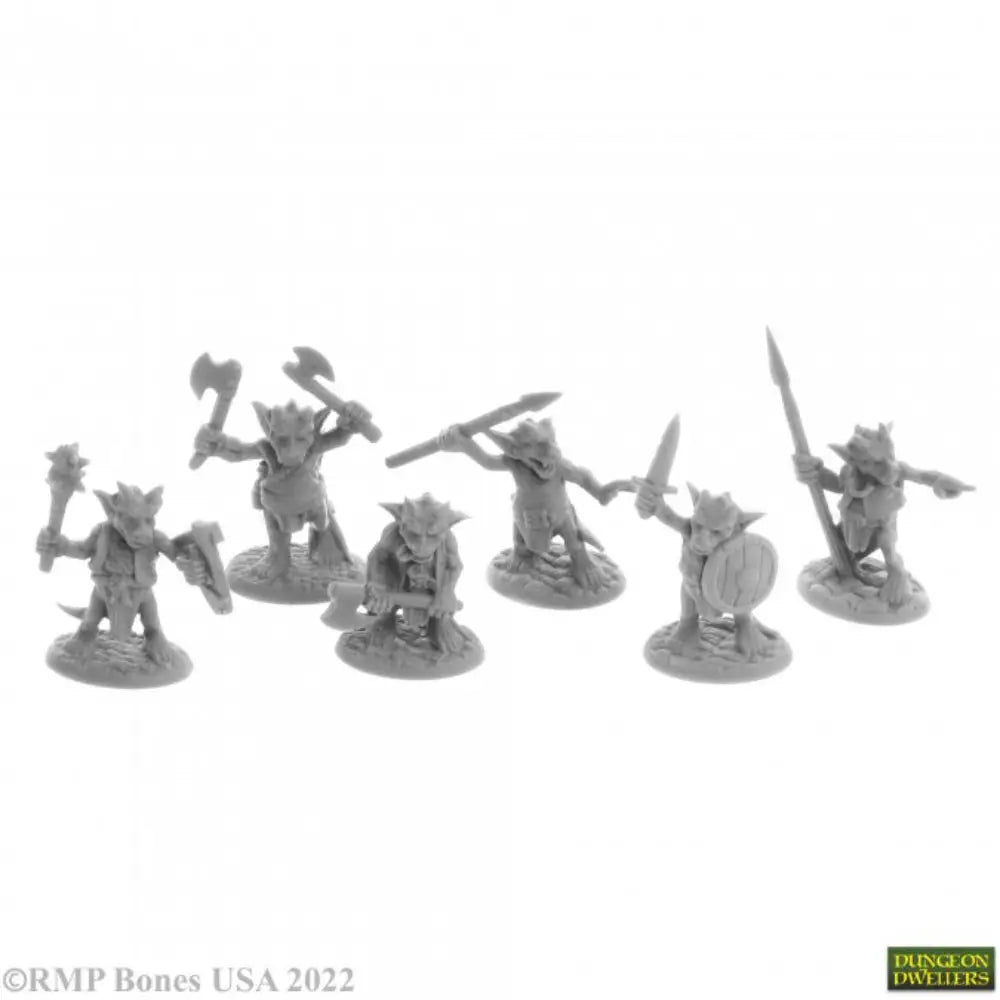 Reaper Dungeon Dwellers: Bones USA Ratpelt Kobolds (6) - Roleplaying Games