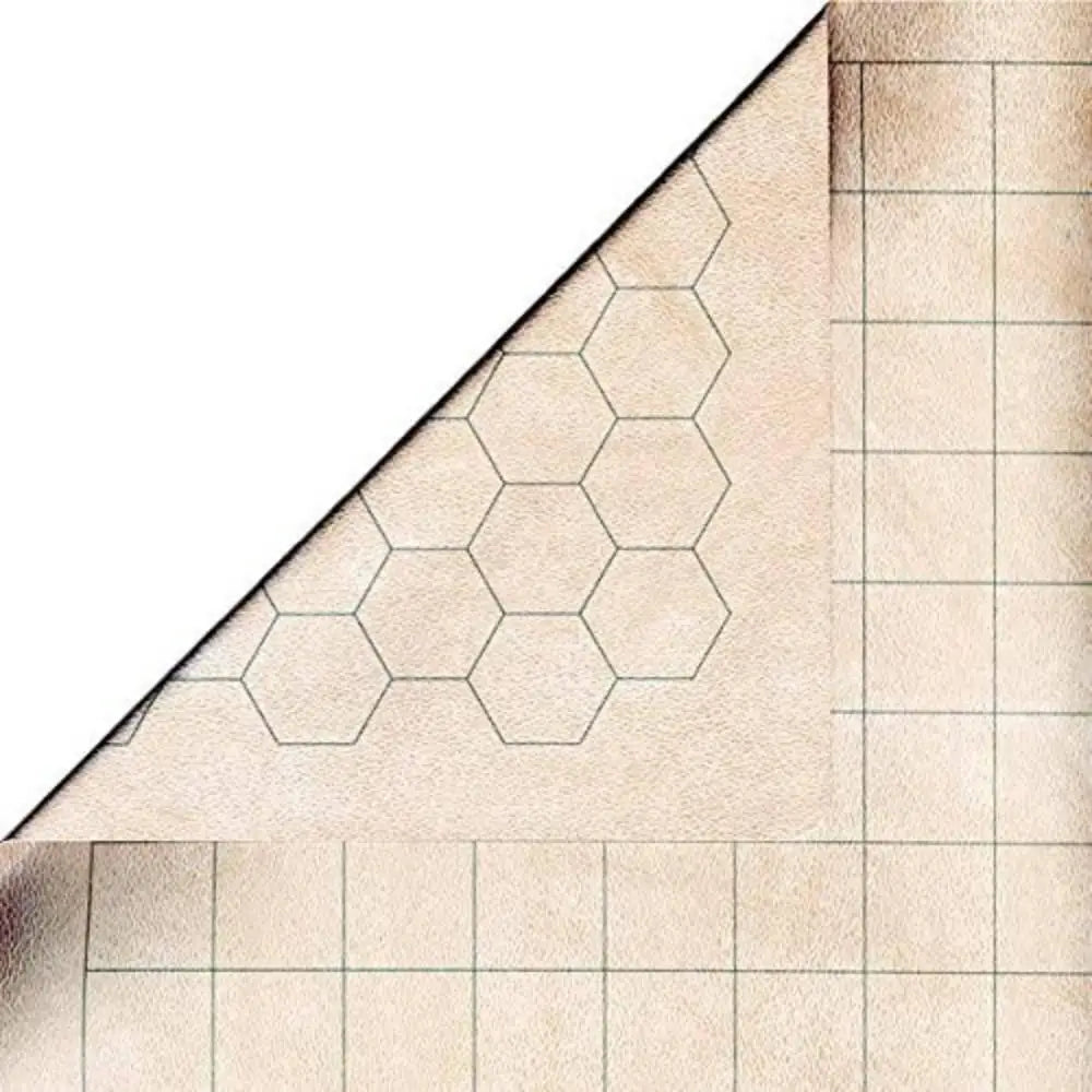 Reversible Vinyl Battlemat 1’’ Squares and Hexes 23.5’’ x 26’’ - Roleplaying Games