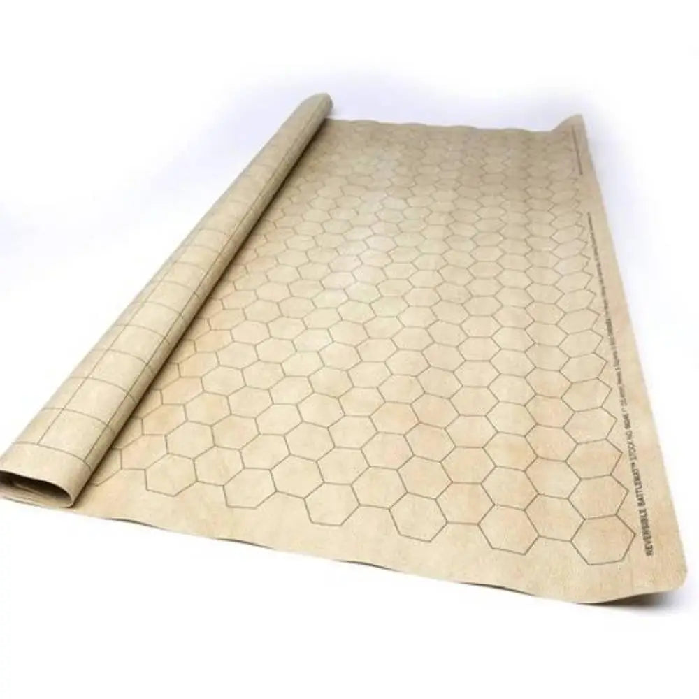 Reversible Vinyl Battlemat Megamat 1’’ Squares and Hexes 34.5’’ x 48’’ - Roleplaying Games