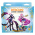 Blue and gold packaged riftbound league of legends trading card game showdown decks featuring evelynn and seraphine characters