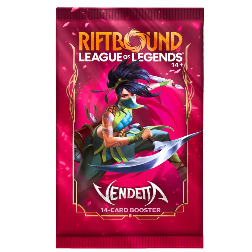 Riftbound League of Legends TCG: Vendetta Booster Pack - Card Games