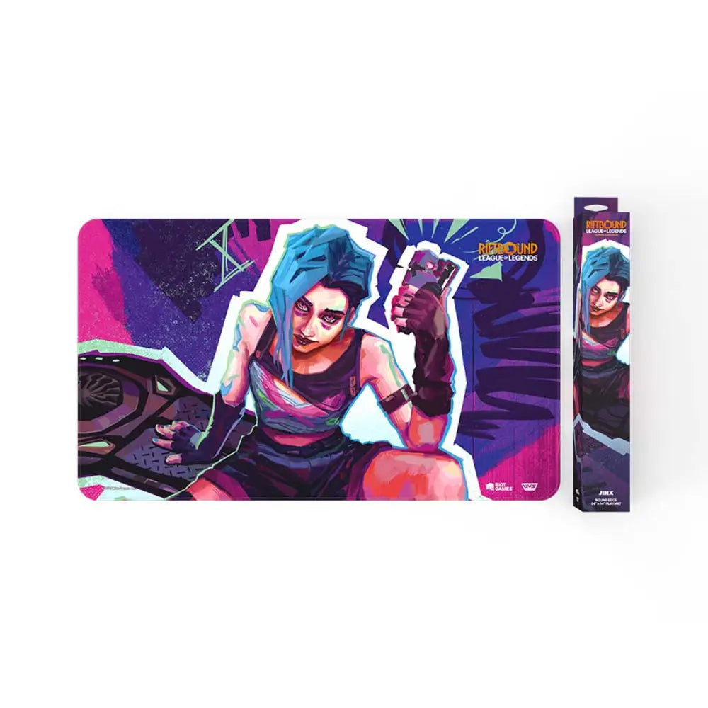 Riftbound TCG League of Legends Playmat - Jinx - Card Games