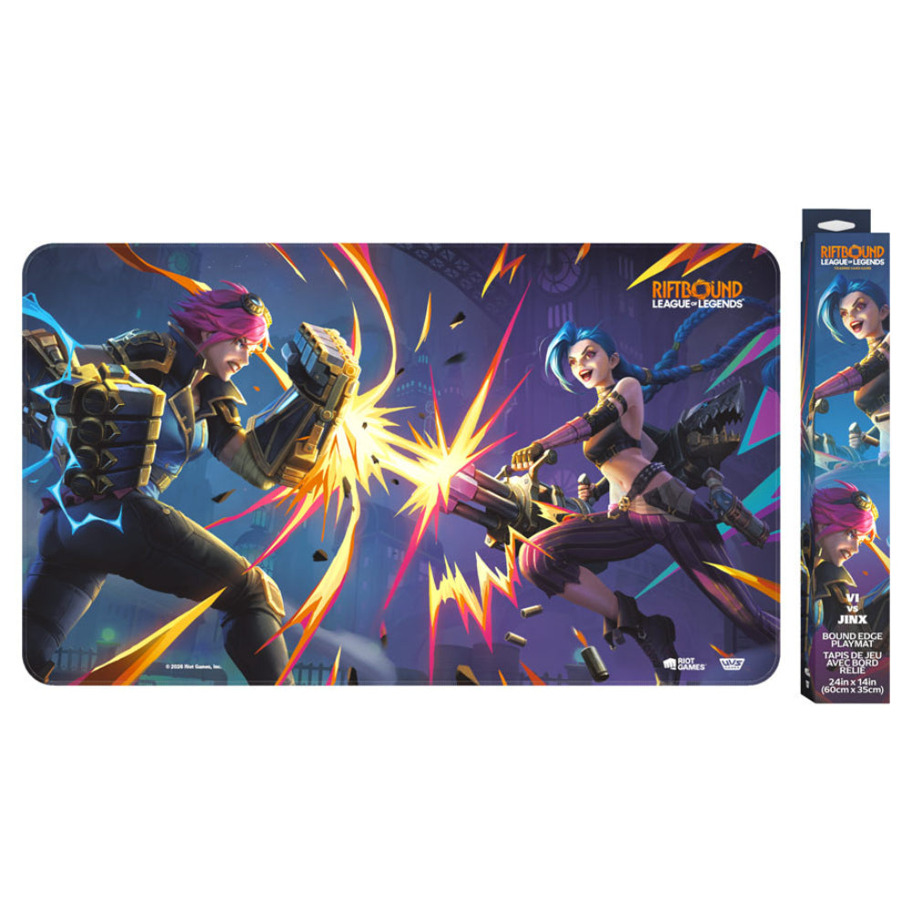 Riftbound TCG League of Legends Playmat - Vi vs Jinx - Card Games