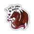 Roll to Seduce Dragon Sticker - Gifts