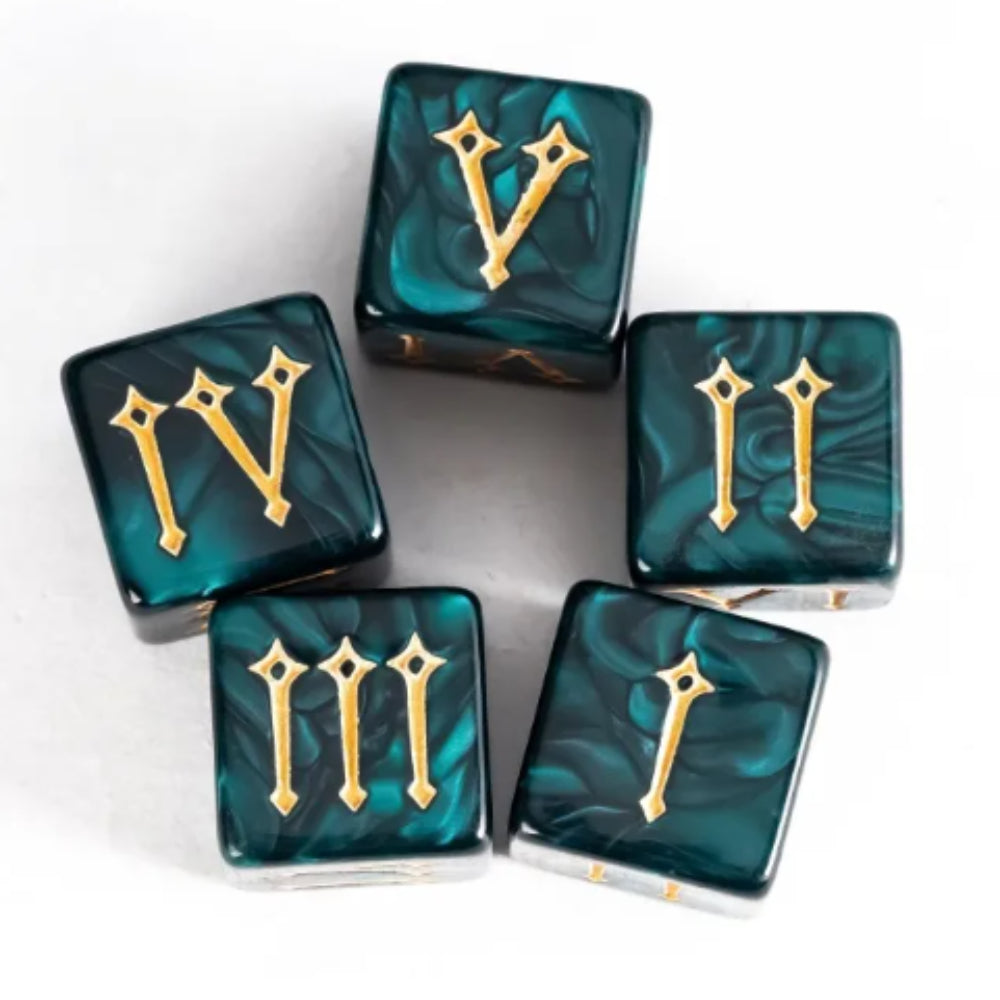 Roman Numeral 16mm d6s (10 Pack)