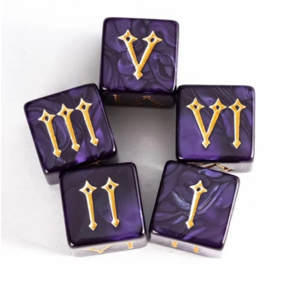 Roman Numeral 16mm d6s (10 Pack)
