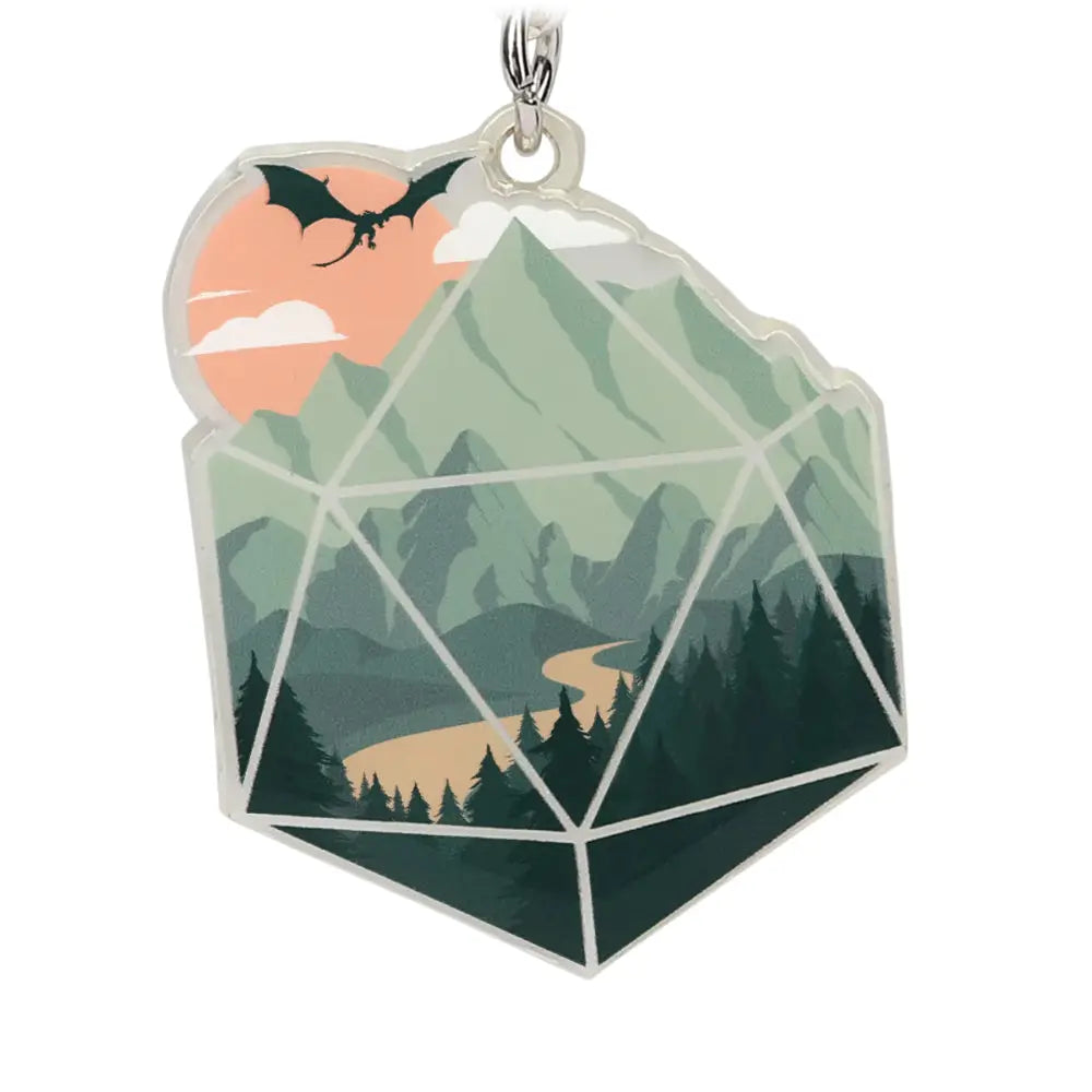Scenic D20 Keychain Toys & Gifts Forged Gaming   