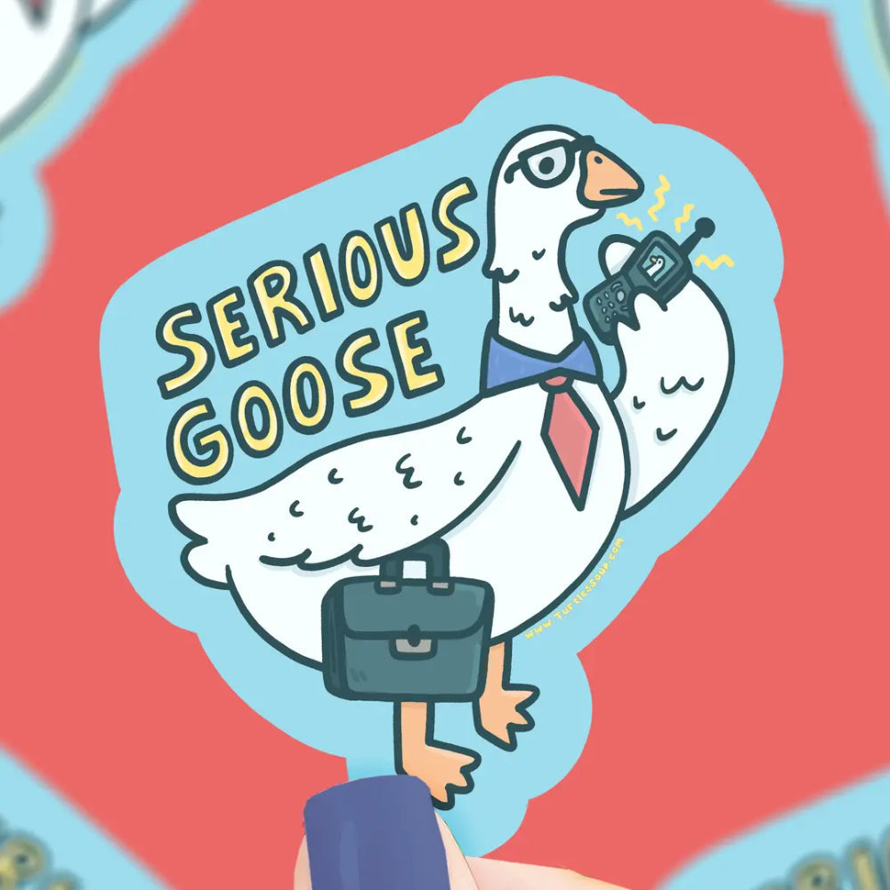 Serious Goose Sticker - Gifts
