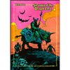 Vibrant pink and orange illustrated cover of servants of the dragon lord role-playing game for Shadowrun by Grim Games