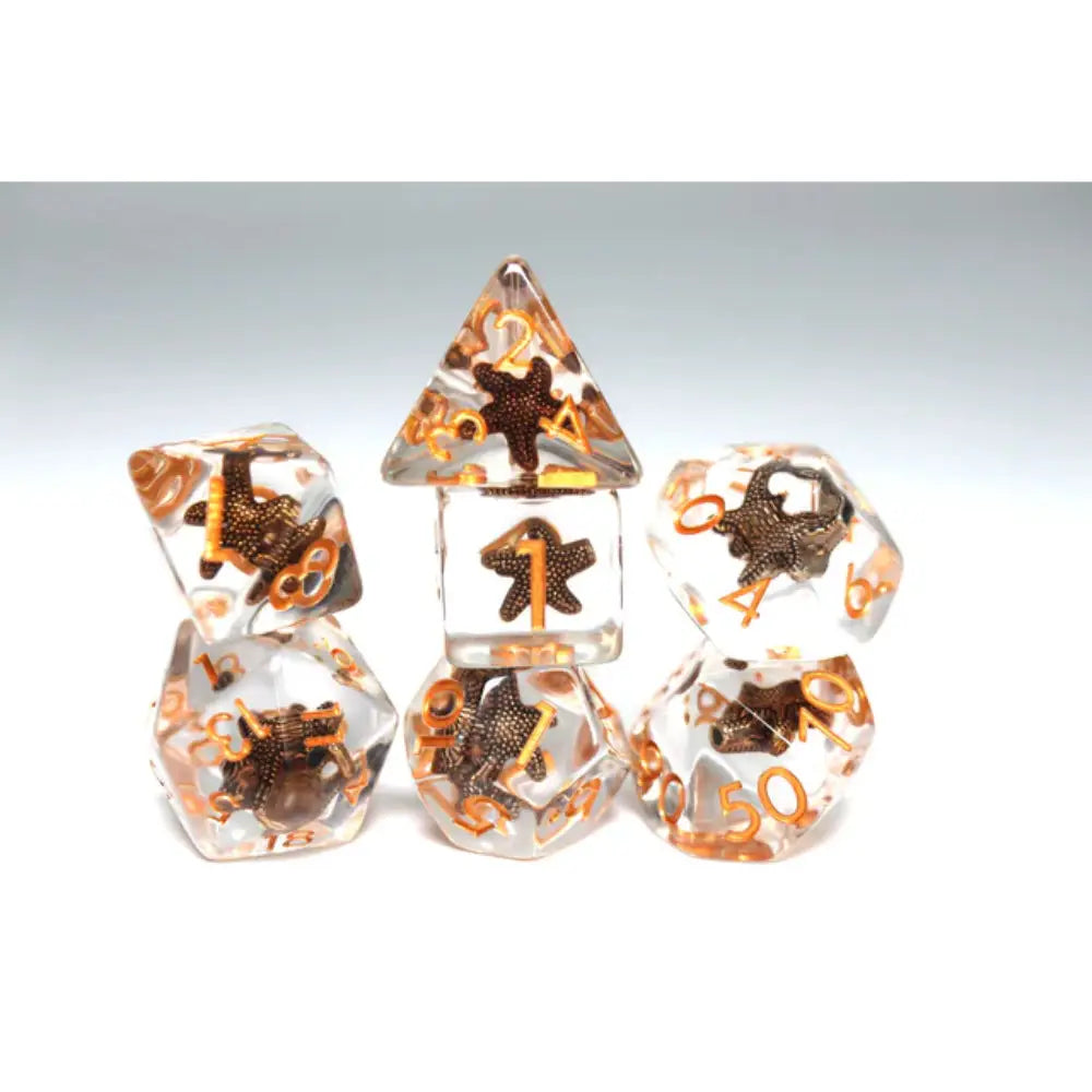 Solid Seastar Polyhedral (D&D) Dice Set (7) - Dice & Dice Supplies