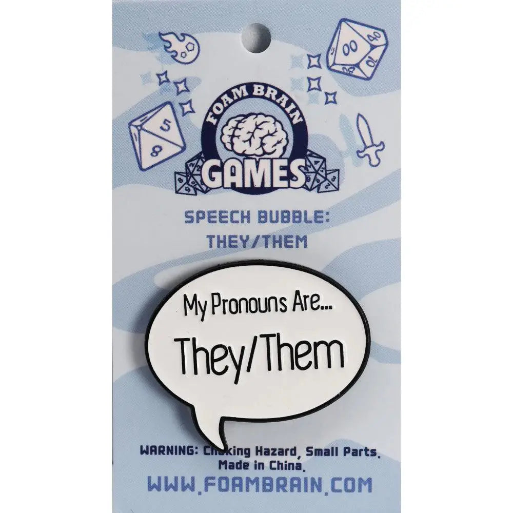 Speech Bubble Pronoun Pins - They/Them - Gifts