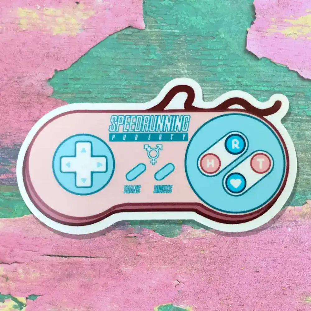 Speedrunning Puberty Sticker - Toys & Gifts