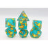 Splashing Duckies Sharp Edge Resin Polyhedral (D&D) Dice Set (7) - Dice & Dice Supplies