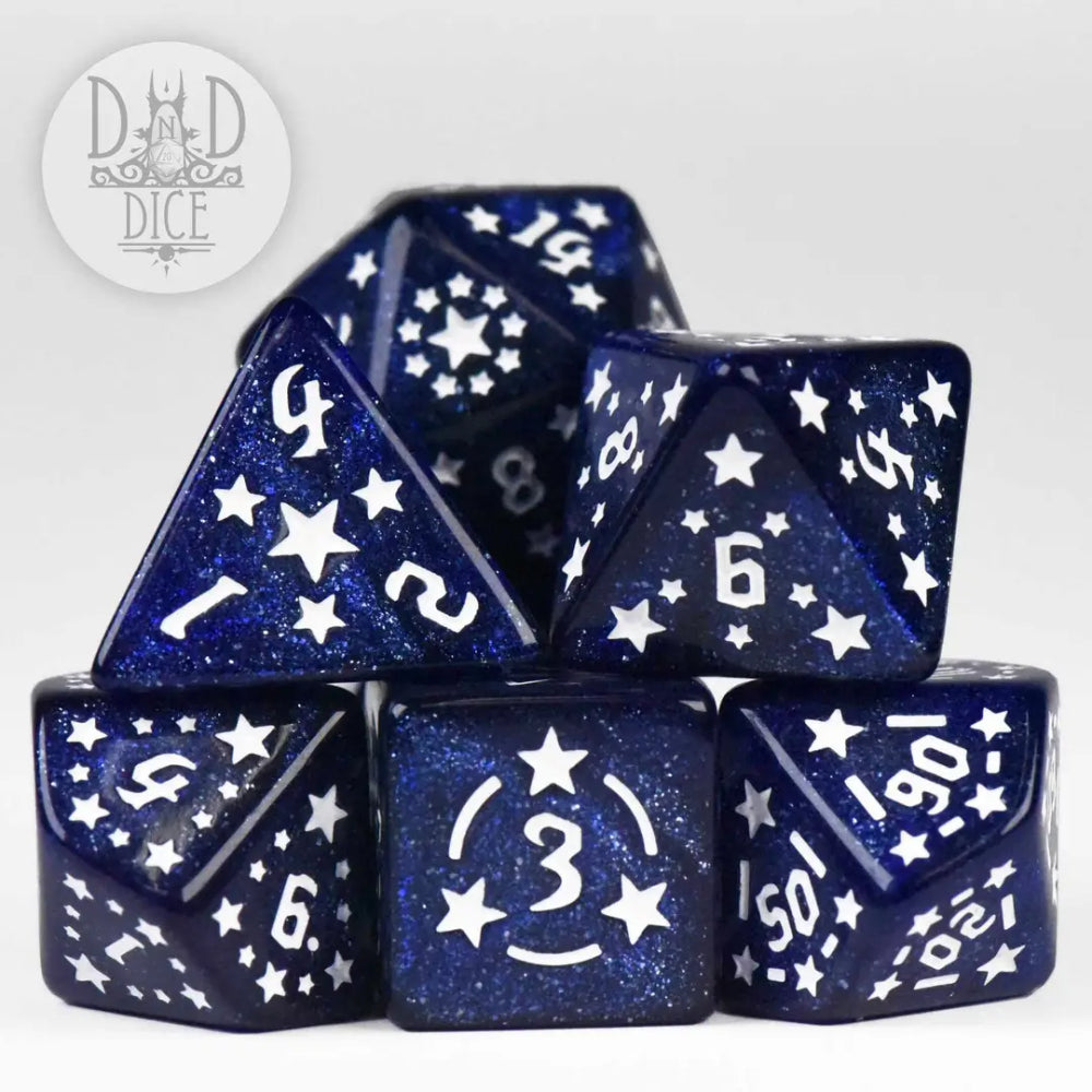 Star Spangled Polyhedral (D&D) Dice Set (7) - Dice & Dice Supplies
