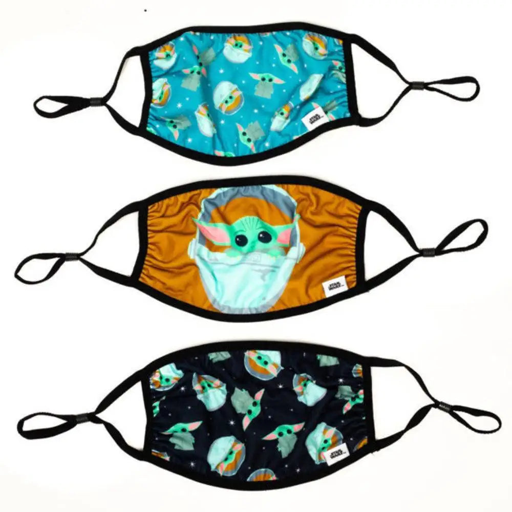 Star Wars Mandalorian Grogu Face Coverings 3-Pack - Gifts