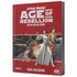 Red hardcover star wars rpg age of rebellion core rulebook featuring princess leia and han solo with space battle art