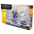 Zeratul miniature from starcraft miniatures game protoss pack in purple and blue armor with glowing green energy weapons