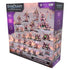 Purple and black starcraft miniatures game zerg starter set box with 29 detailed pink purple green and brown figures