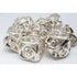 Sterling Silver Hollow Hearts Metal Polyhedral (D&D) Dice Set (7) (Copy) - Dice & Dice Supplies