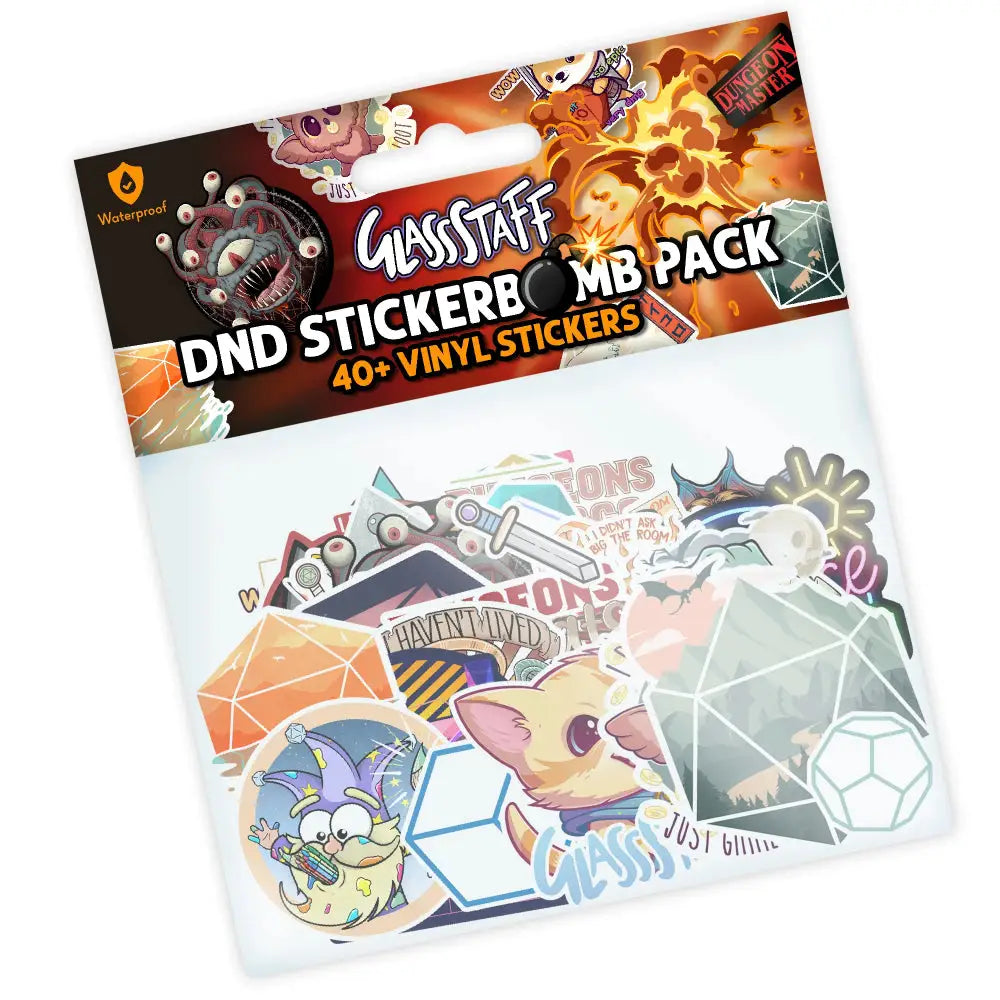Sticker Bomb! D&D Vinyl Sticker Pack (40) - Gifts