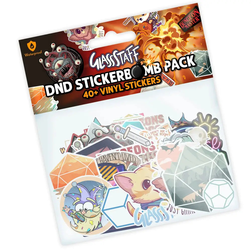 Sticker Bomb! D&D Vinyl Sticker Pack (40) Toys & Gifts Forged Gaming   