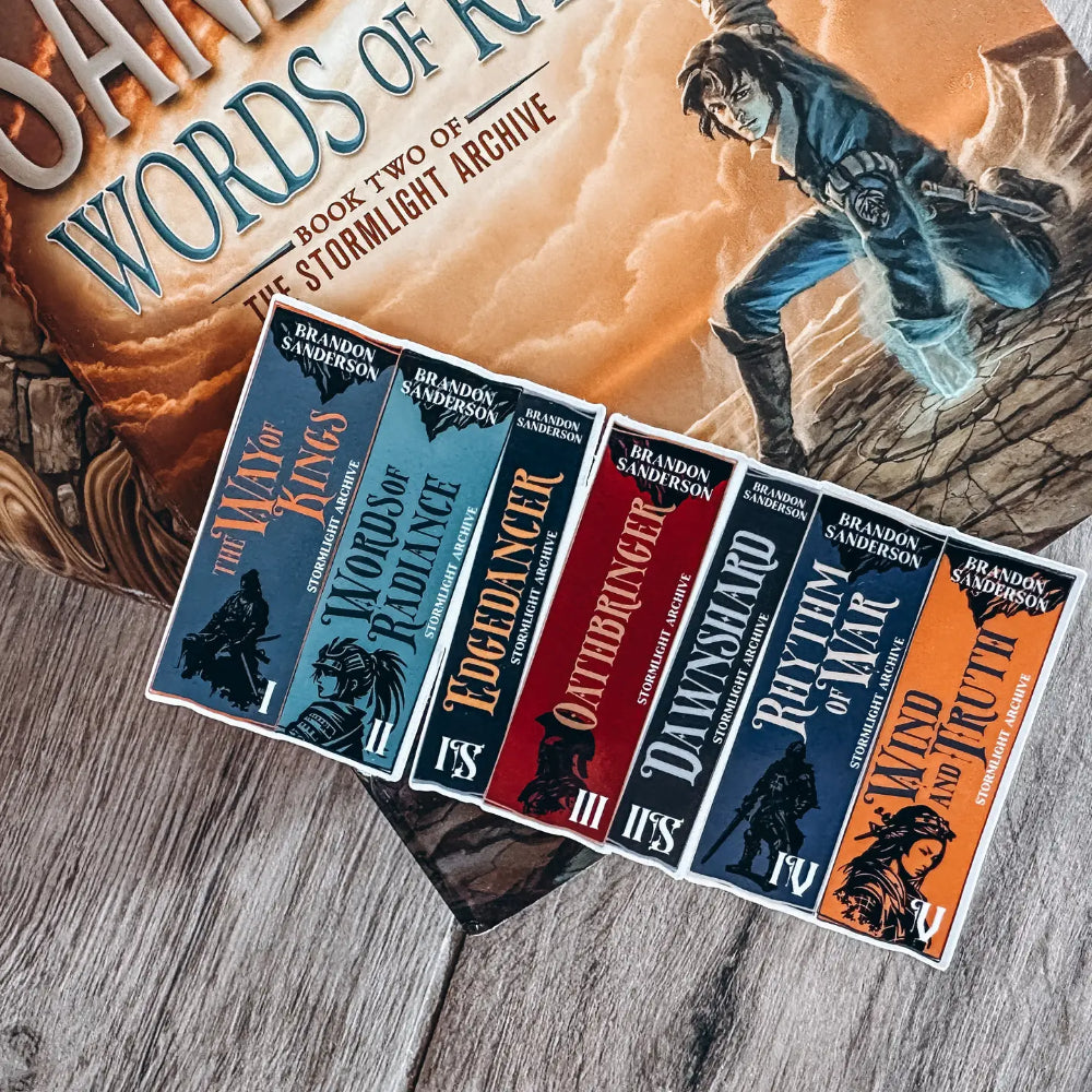 Stormlight Archive Series (Sanderson's Cosmere) Book Stack Sticker