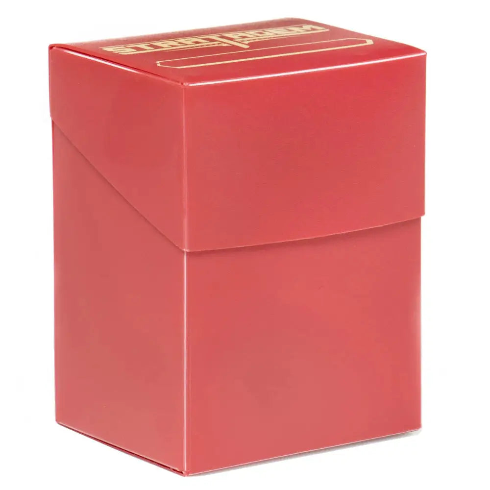 Stratagem Solid Deck Box - Red - Card Games