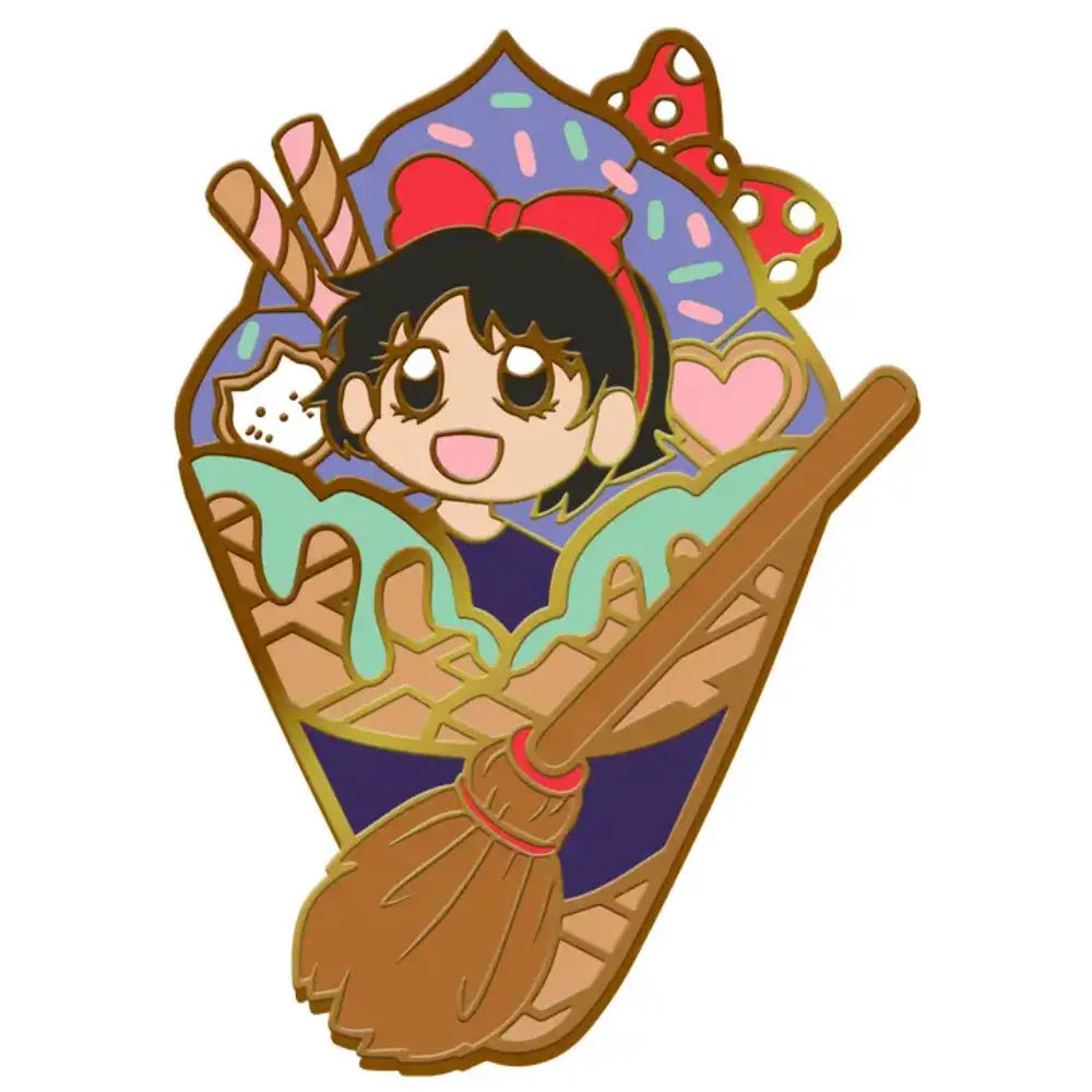Studio Ghibli Kiki’s Delivery Ice Cream Enamel Pin - Toys & Gifts