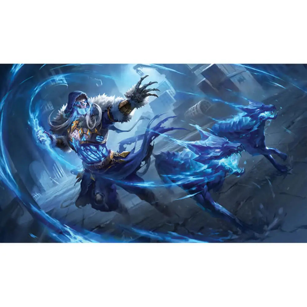Summon Ice Hounds Playmat Playmats Fantasy North   