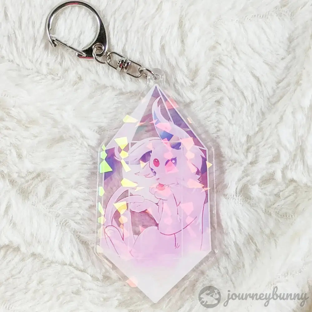 Sun Evolution Crystal Holographic Acrylic Keychain - Toys & Gifts