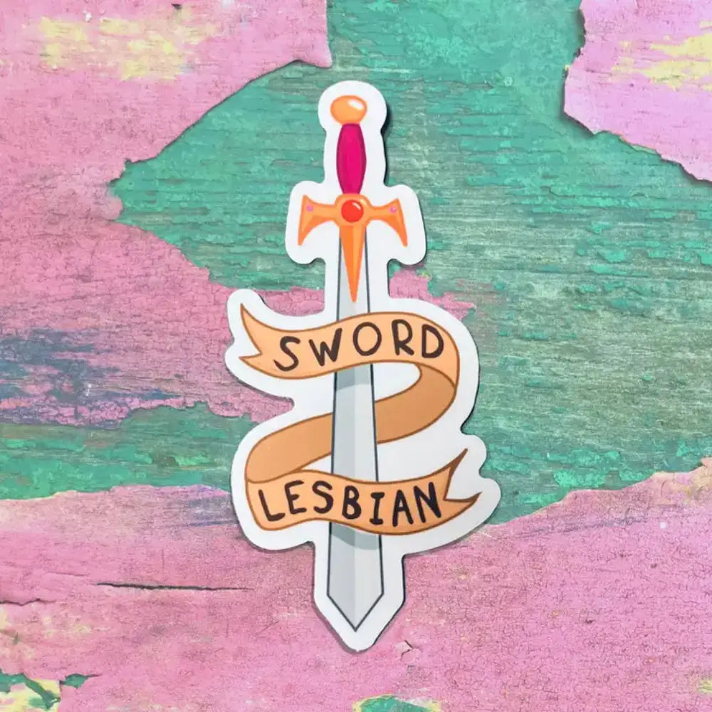 Sword Lesbian Sticker - Gifts
