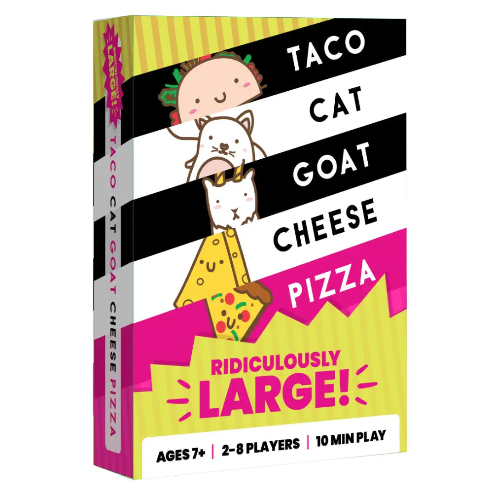 Taco Cat Goat Cheese Pizza: Ridiculously Large Board Games