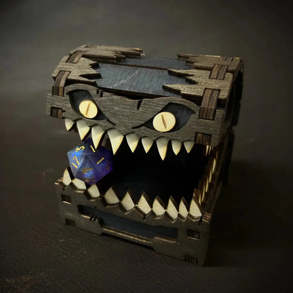 Talon & Claw Mimic Dice Storage Box - Black - Dice & Dice Supplies