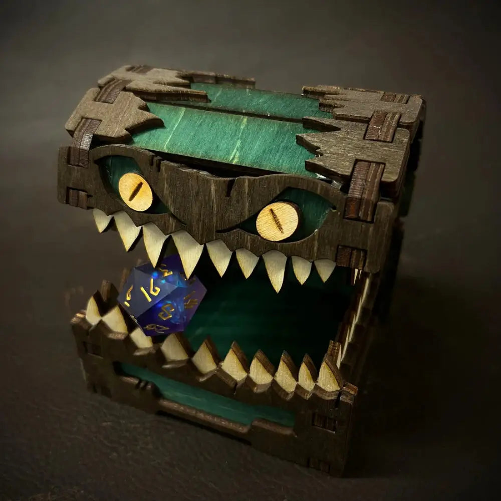 Talon & Claw Mimic Dice Storage Box - Green - Dice & Dice Supplies