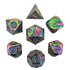 Tangled Void Metal Polyhedral (D&D) Dice Set (7)