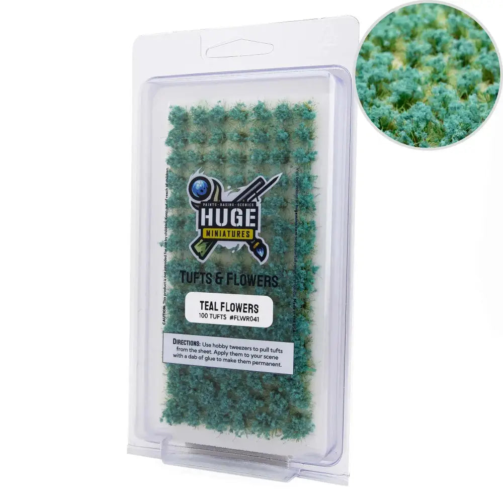 Teal Flowers - & Tools