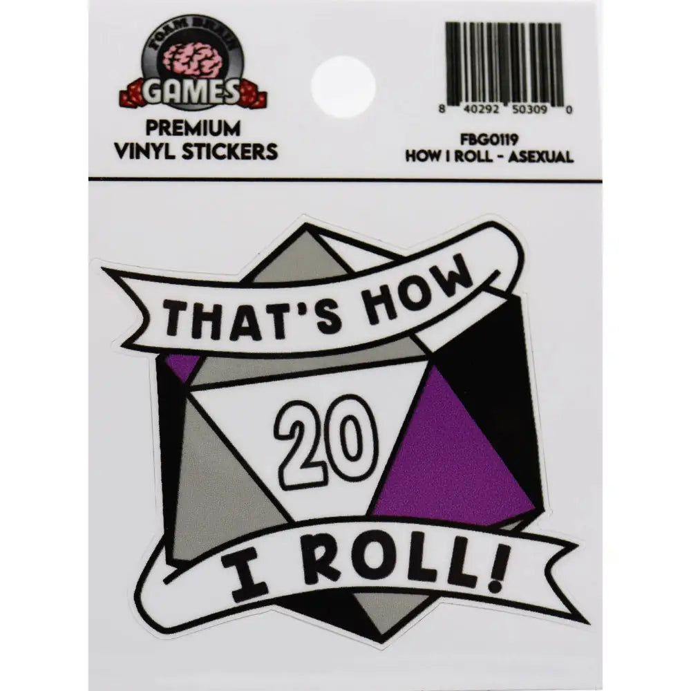 That’s How I Roll Pride Sticker - Asexual Pride - Gifts
