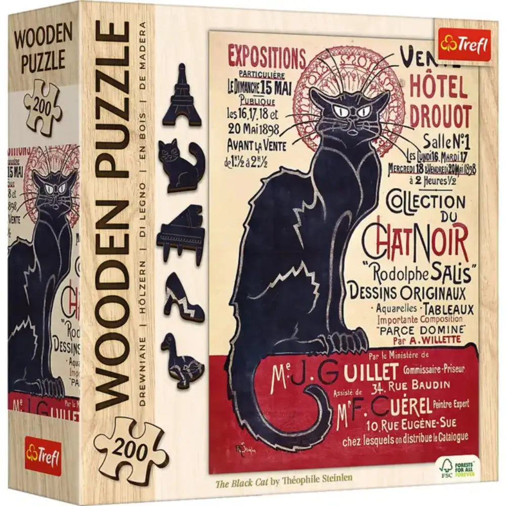 The Black Cat Wooden Puzzle - Puzzles