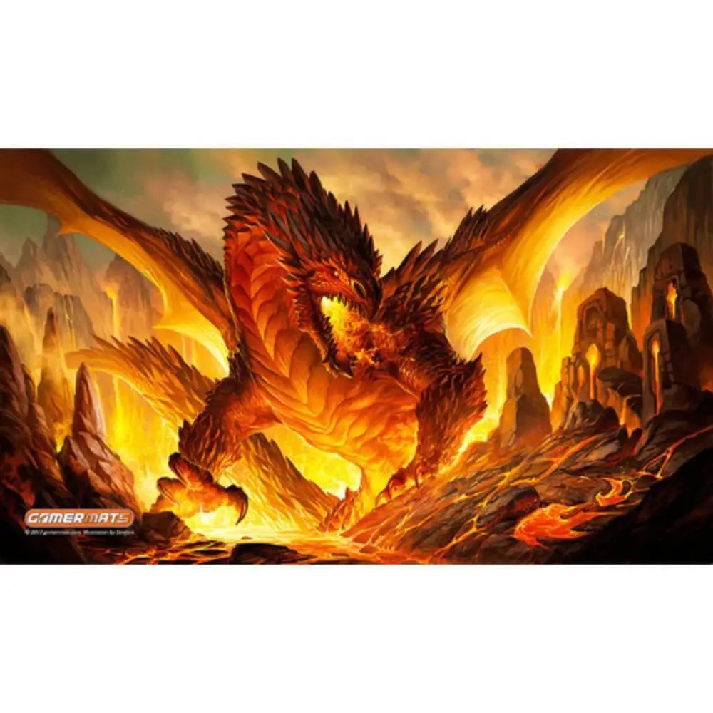 The Fire Bringer Dragon by Sandara Playmat Playmats Gamermats   