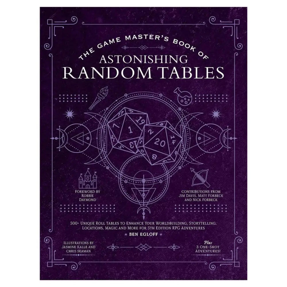 The Game Master's Book of Astonishing Random Tables (Hardcover) Dungeons & Dragons ACD   