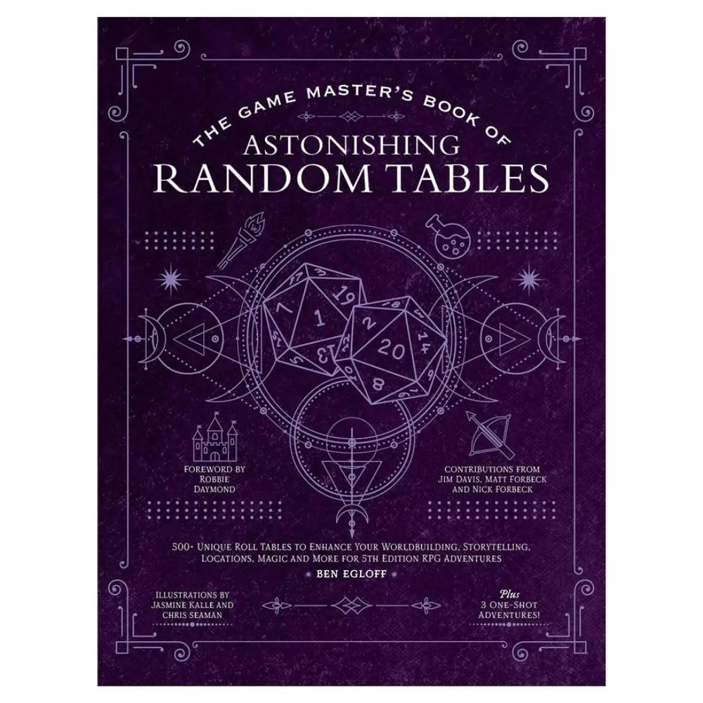 The Game Master’s Book of Astonishing Random Tables (Hardcover) - Roleplaying Games