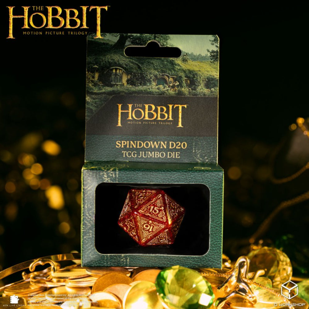 The Hobbit Jumbo Spindown D20 - Ember - Dice & Dice Supplies