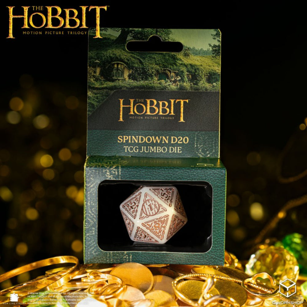 The Hobbit Jumbo Spindown D20 - Radiant - Dice & Dice Supplies