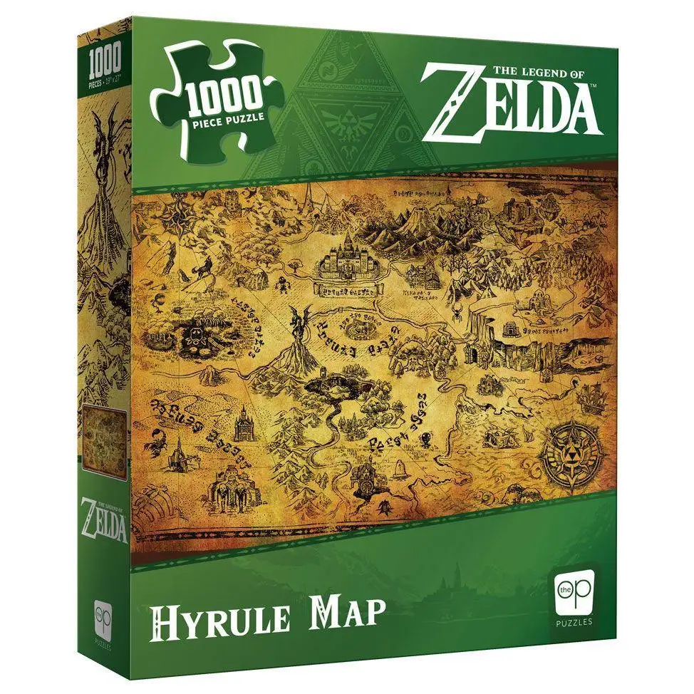 The Legend of Zelda Hyrule Map Puzzle (1000pcs) - Gifts